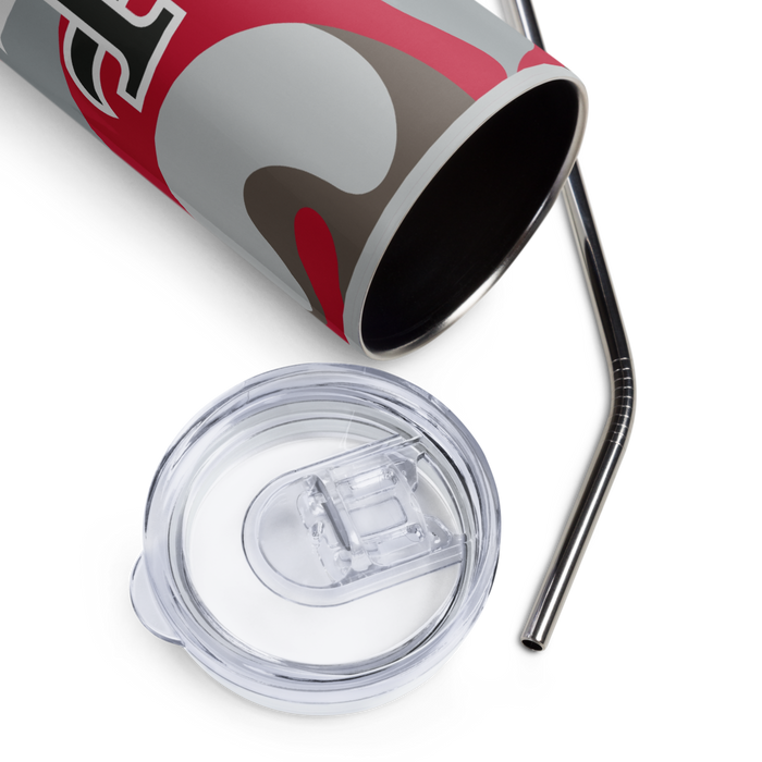 University of Tampa Stainless Steel Skinny Tumbler 20 OZ Overall Print
