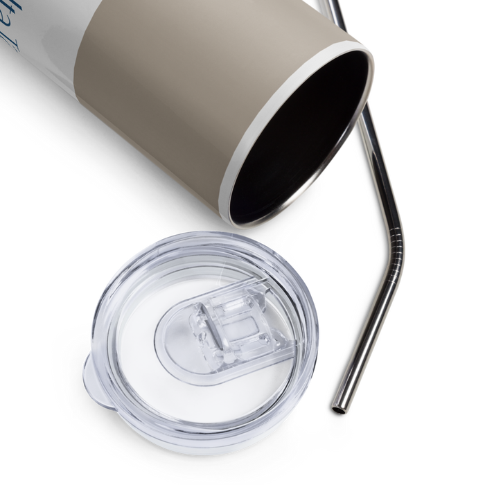 Sigma Delta Tau Stainless Steel Skinny Tumbler 20 OZ Overall Print