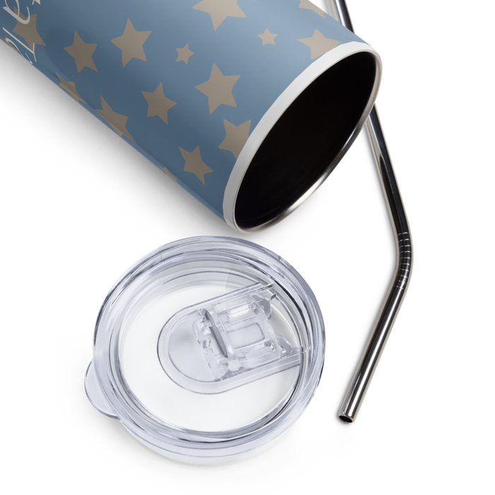 Sigma Delta Tau Stainless Steel Skinny Tumbler 20 OZ Overall Print