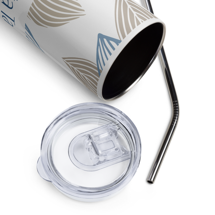 Sigma Delta Tau Stainless Steel Skinny Tumbler 20 OZ Overall Print