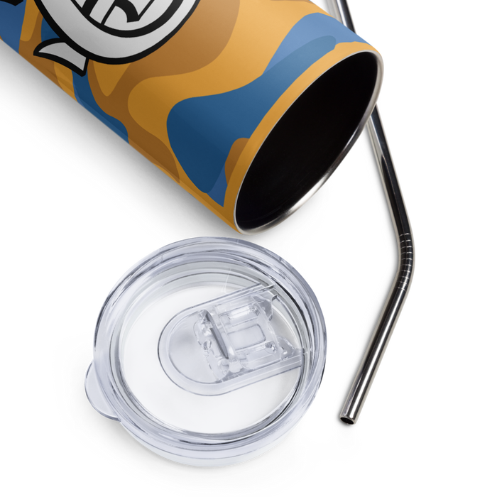 Alpha Tau Omega Stainless Steel Skinny Tumbler 20 OZ Overall Print