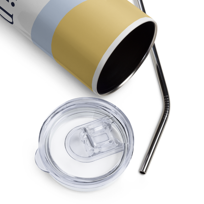 Alpha Xi Delta Stainless Steel Skinny Tumbler 20 OZ Overall Print