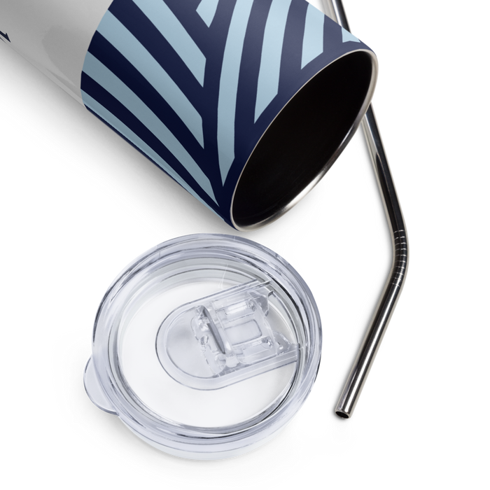 Alpha Xi Delta Stainless Steel Skinny Tumbler 20 OZ Overall Print