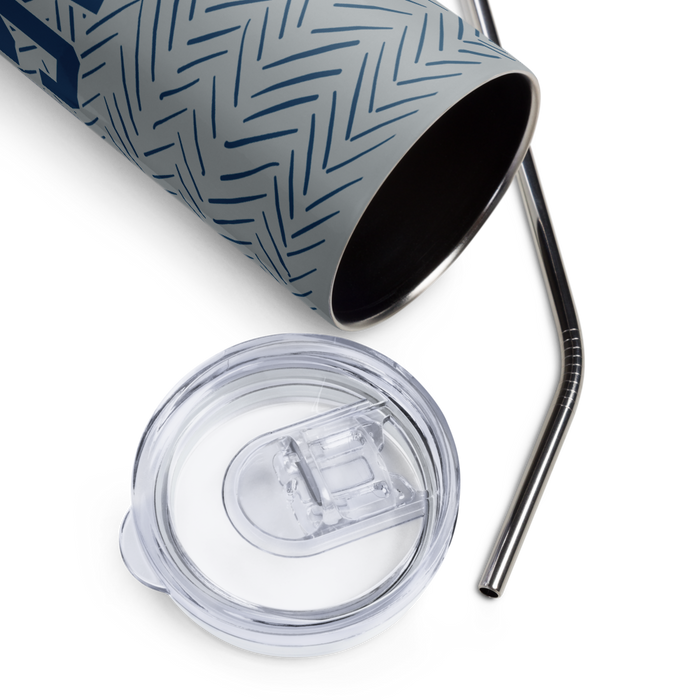 Augusta University Stainless Steel Skinny Tumbler 20 OZ Overall Print