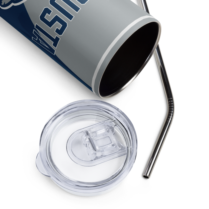 Augusta University Stainless Steel Skinny Tumbler 20 OZ Overall Print