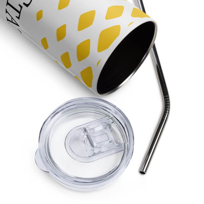 Ferris State University Stainless Steel Skinny Tumbler 20 OZ Overall Print