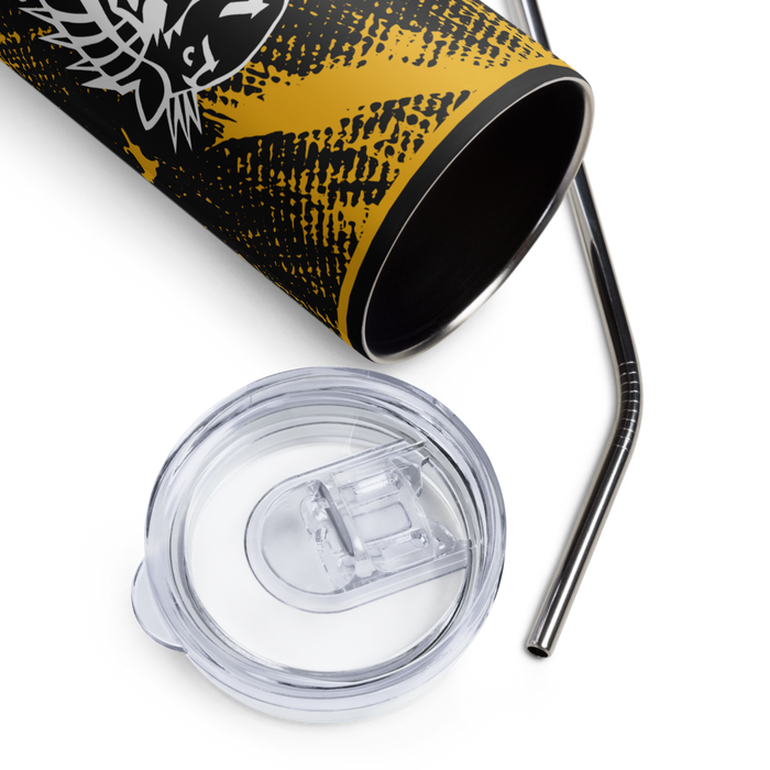 Fort Hays State University Stainless Steel Skinny Tumbler 20 OZ Overall Print