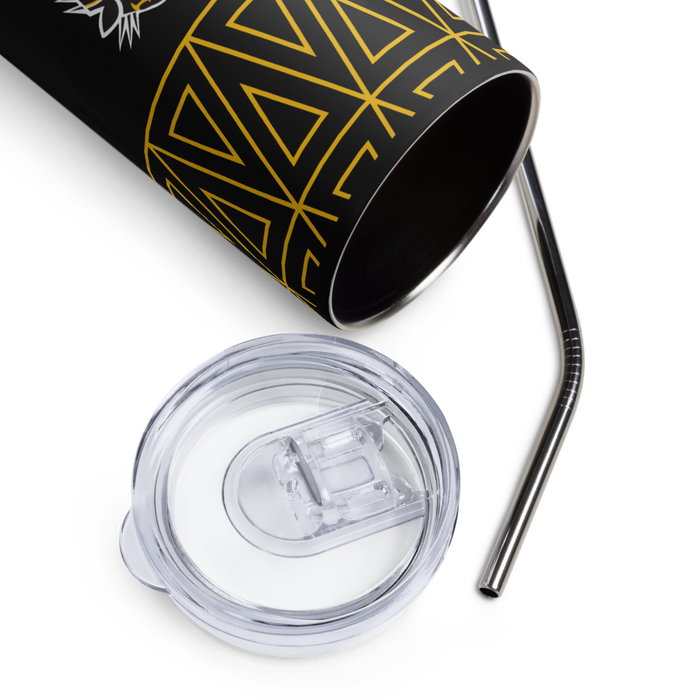 Fort Hays State University Stainless Steel Skinny Tumbler 20 OZ Overall Print