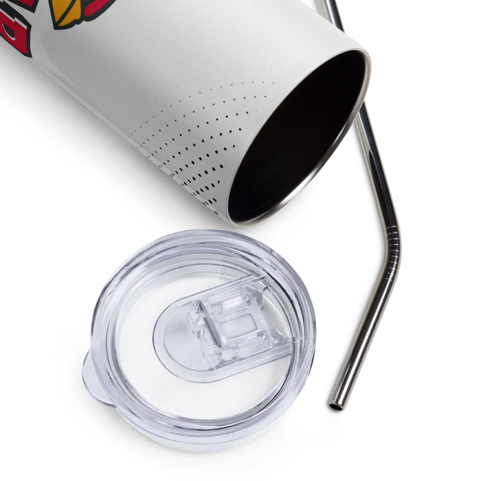 Lamar University Stainless Steel Skinny Tumbler 20 OZ Overall Print