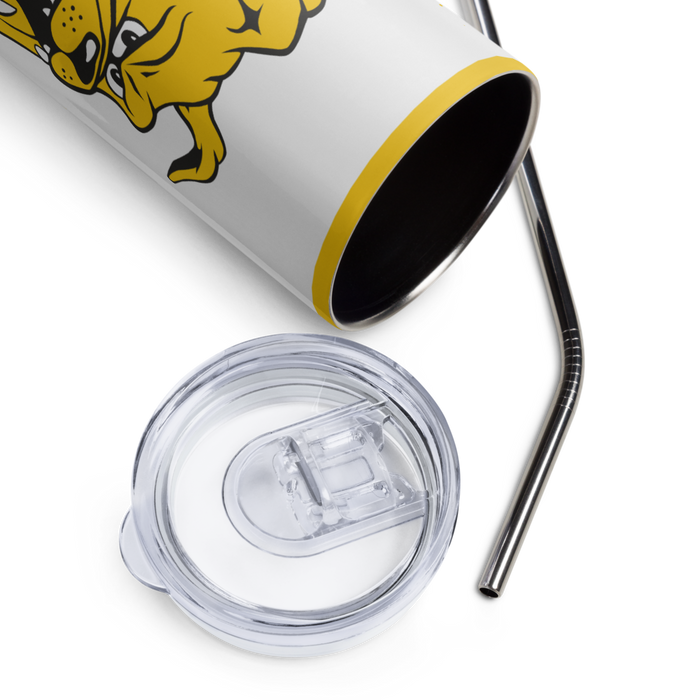 Ferris State University Stainless Steel Skinny Tumbler 20 OZ Overall Print