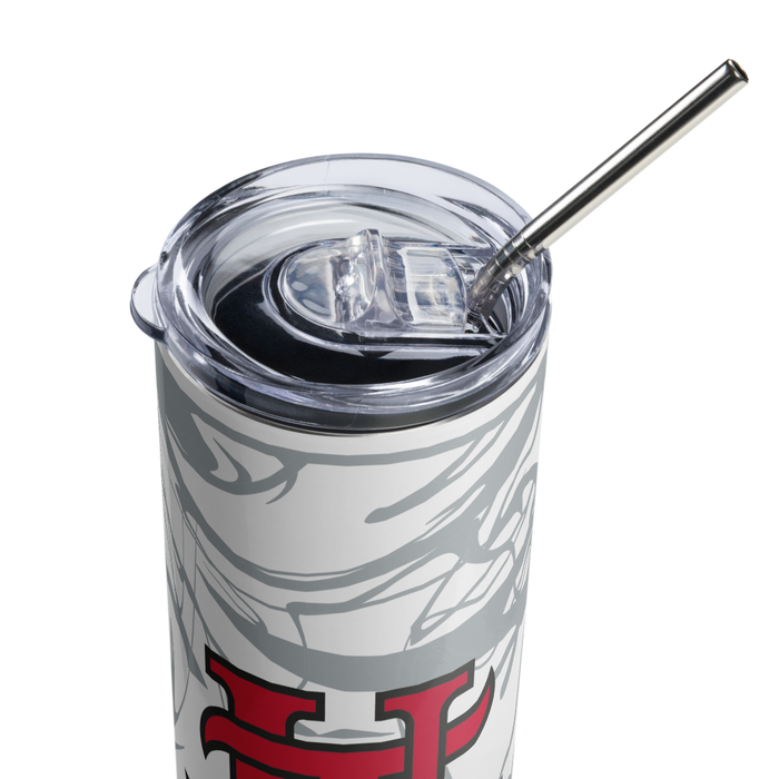 University of Tampa Stainless Steel Skinny Tumbler 20 OZ Overall Print