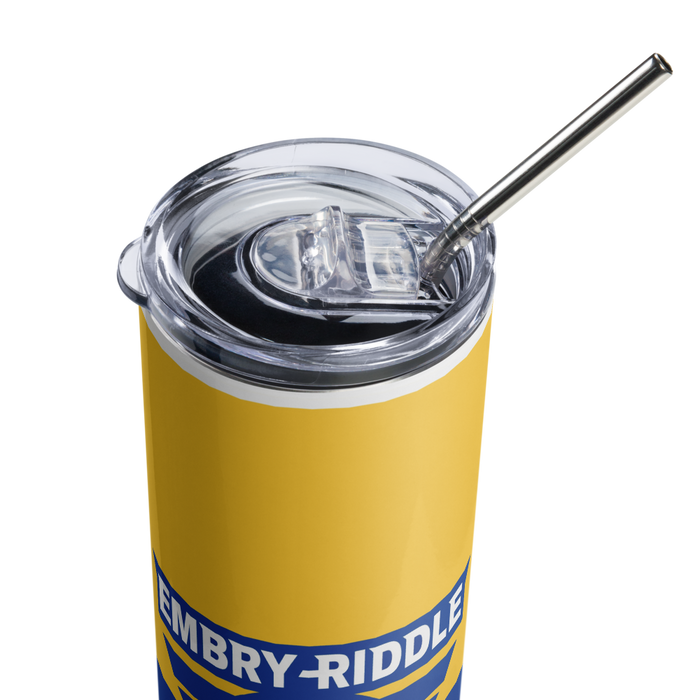 Embry-Riddle Aeronautical University Stainless Steel Skinny Tumbler 20 OZ Overall Print