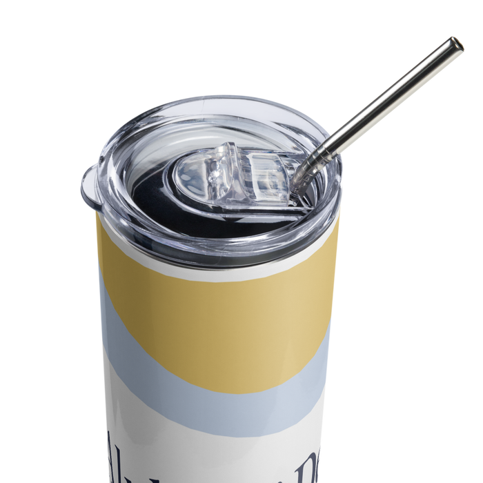 Alpha Xi Delta Stainless Steel Skinny Tumbler 20 OZ Overall Print