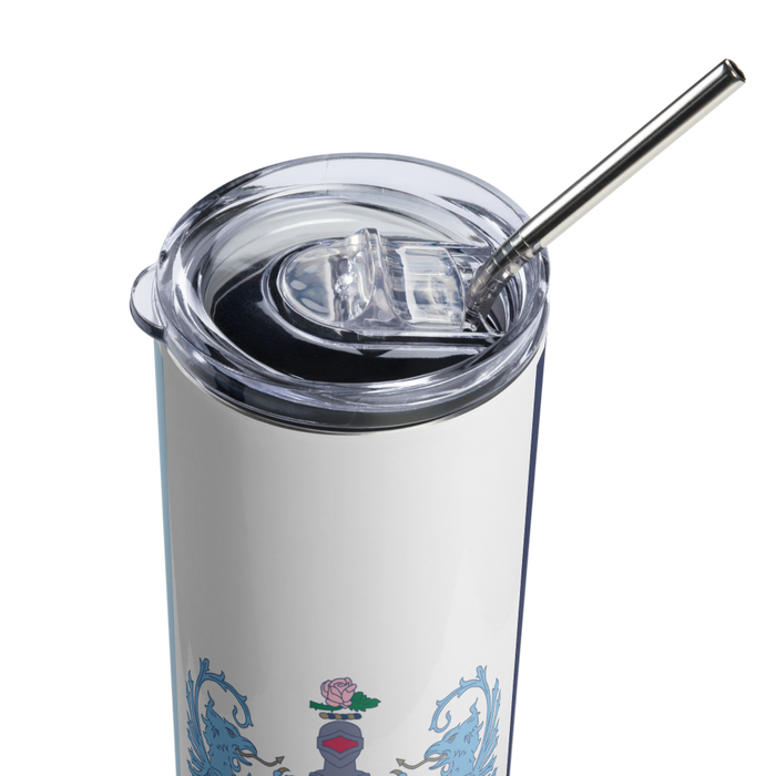 Alpha Xi Delta Stainless Steel Skinny Tumbler 20 OZ Overall Print