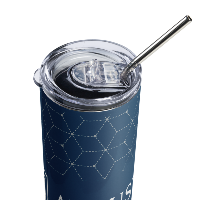 Augusta University Stainless Steel Skinny Tumbler 20 OZ Overall Print