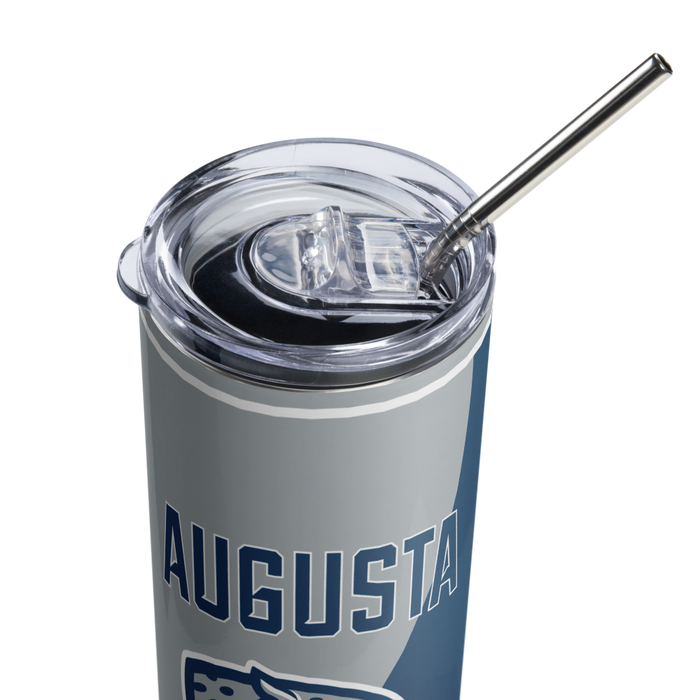 Augusta University Stainless Steel Skinny Tumbler 20 OZ Overall Print