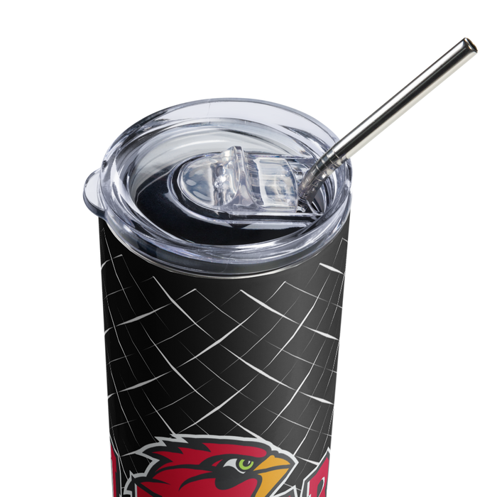 Lamar University Stainless Steel Skinny Tumbler 20 OZ Overall Print