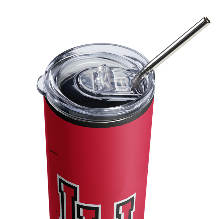 Lamar University Stainless Steel Skinny Tumbler 20 OZ Overall Print