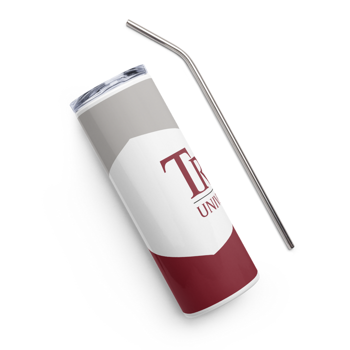 Troy University Stainless Steel Skinny Tumbler 20 OZ Overall Print