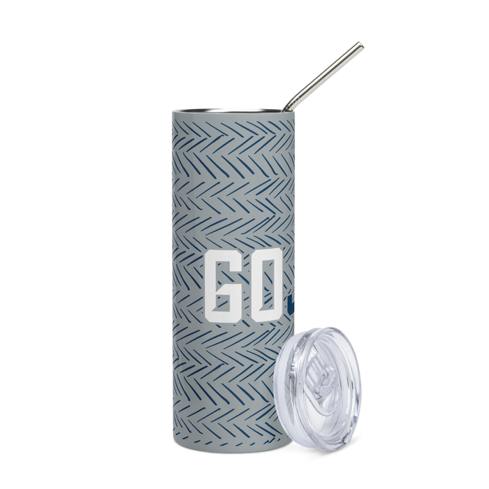 Augusta University Stainless Steel Skinny Tumbler 20 OZ Overall Print