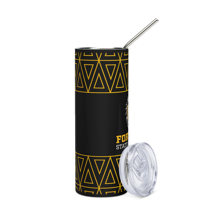 Fort Hays State University Stainless Steel Skinny Tumbler 20 OZ Overall Print