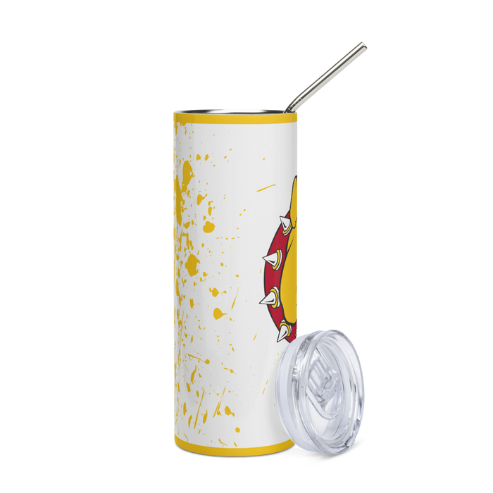 Ferris State University Stainless Steel Skinny Tumbler 20 OZ Overall Print