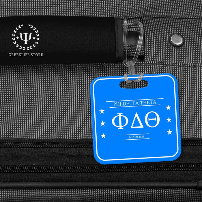 Phi Delta Theta Luggage Bag Tag (square) - greeklife.store