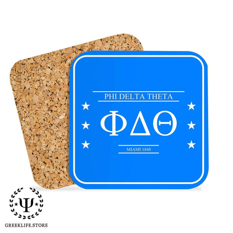 Phi Delta Theta Beverage Coasters Square (Set of 4)