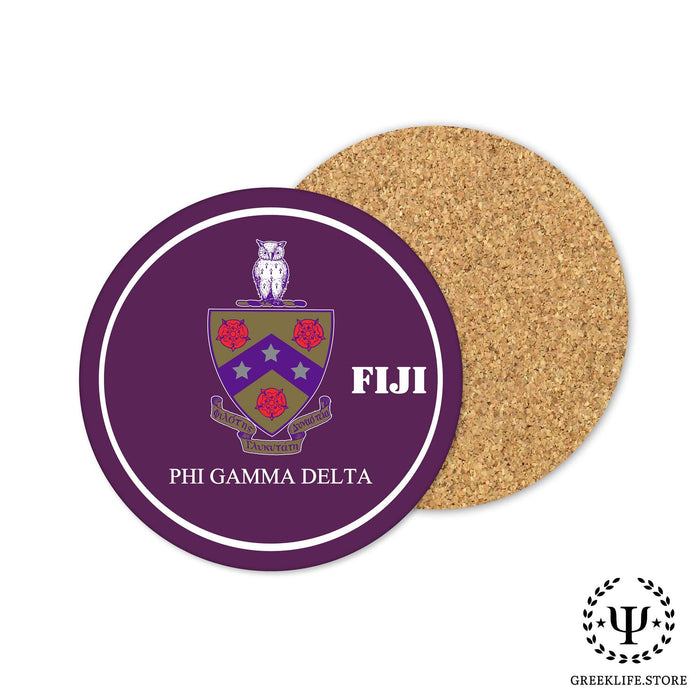 Phi Gamma Delta Beverage coaster round (Set of 4) - greeklife.store