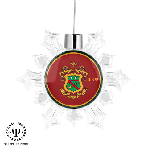 Phi Kappa Psi Christmas Ornament - Snowflake