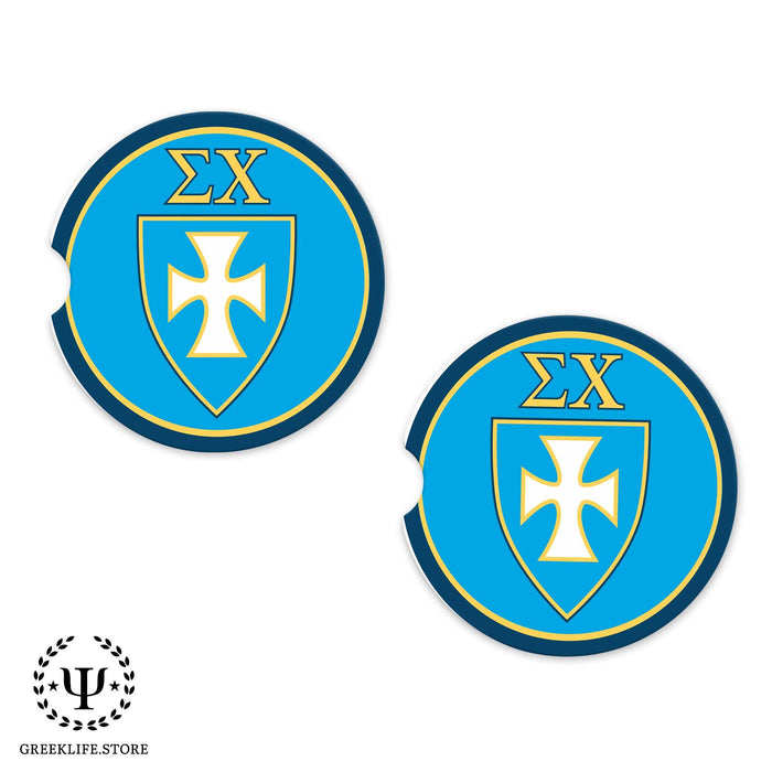 Sigma Chi Car Cup Holder Coaster (Set of 2) - greeklife.store
