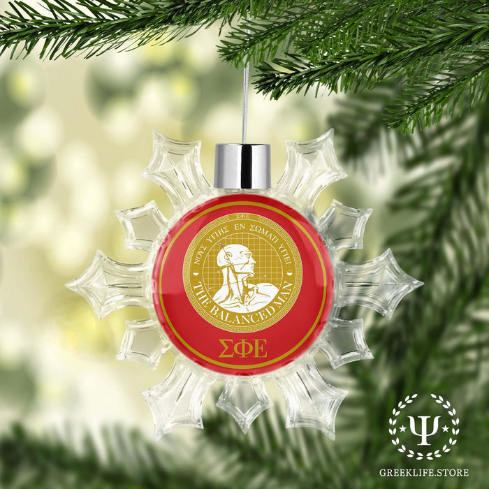 Sigma Phi Epsilon Christmas Ornament - Snowflake - greeklife.store