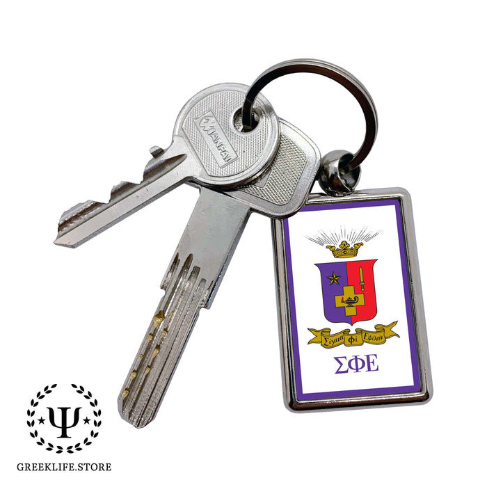 Sigma Phi Epsilon Keychain Rectangular