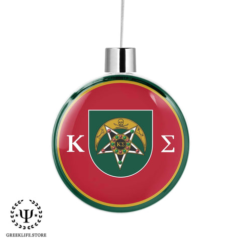 Kappa Sigma Christmas Ornament Flat Round