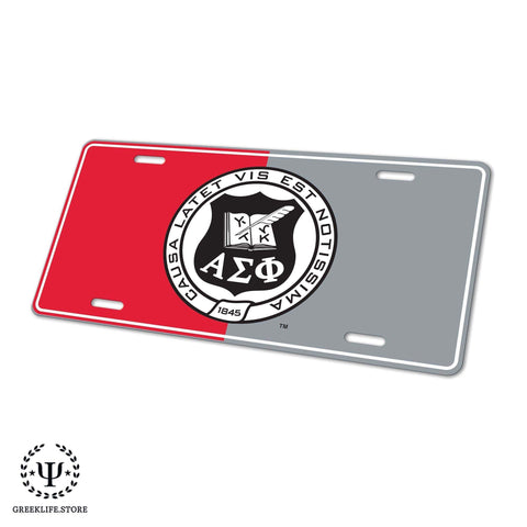 Alpha Sigma Phi Decorative License Plate