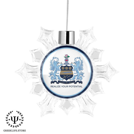 Alpha Xi Delta Christmas Ornament - Snowflake - greeklife.store