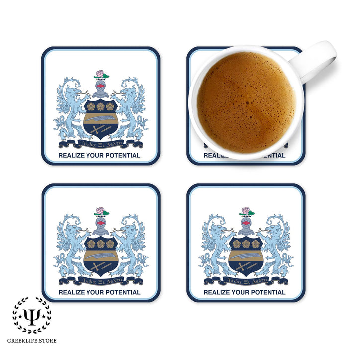 Alpha Xi Delta Beverage Coasters Square (Set of 4) - greeklife.store