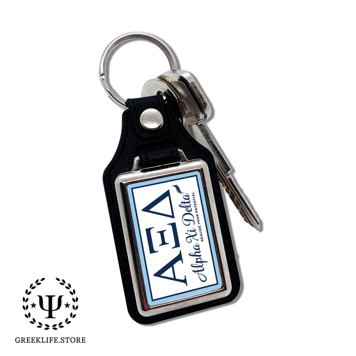 Alpha Xi Delta Keychain Rectangular