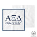 Alpha Xi Delta Eyeglass Cleaner & Microfiber Cleaning Cloth - greeklife.store