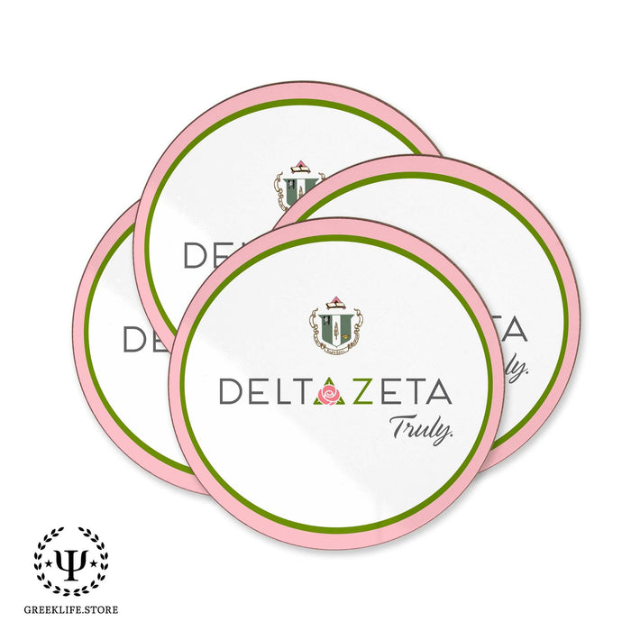 Delta Zeta Beverage coaster round (Set of 4) - greeklife.store
