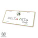 Delta Zeta Decorative License Plate - greeklife.store
