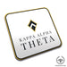 Kappa Alpha Theta Beverage Coasters Square (Set of 4) - greeklife.store