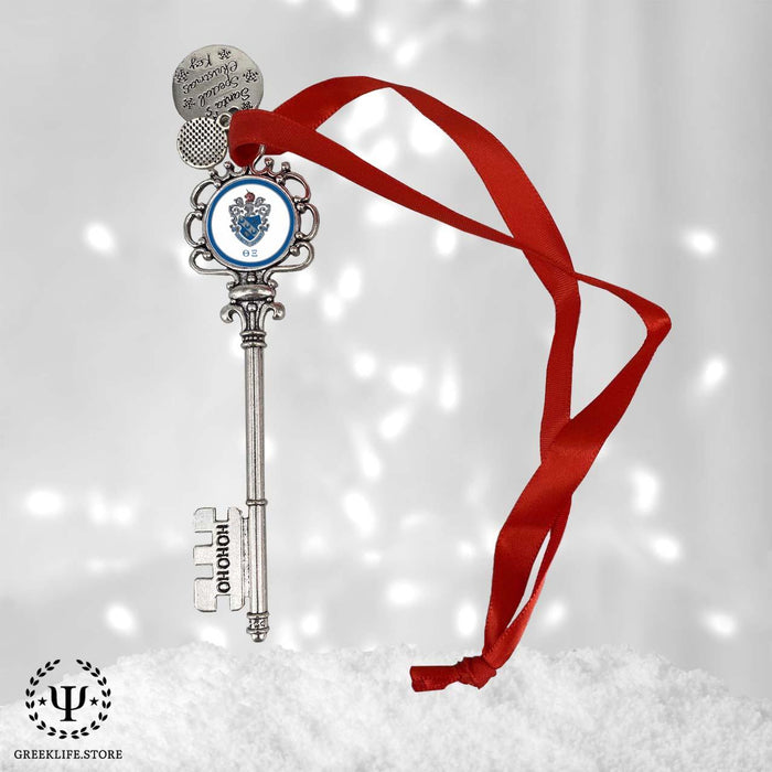 Theta Xi Christmas Ornament Santa Magic Key - greeklife.store