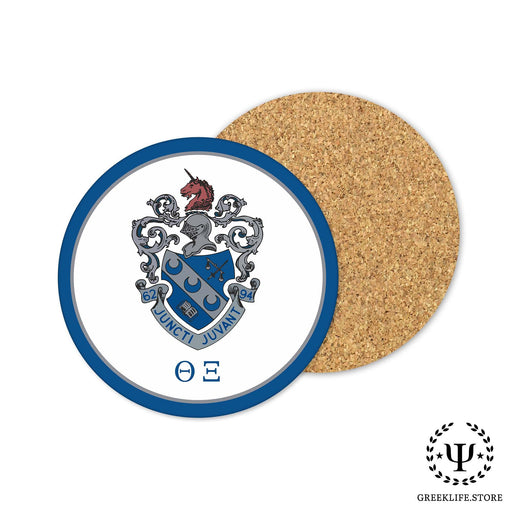 Theta Xi Beverage coaster round (Set of 4) - greeklife.store