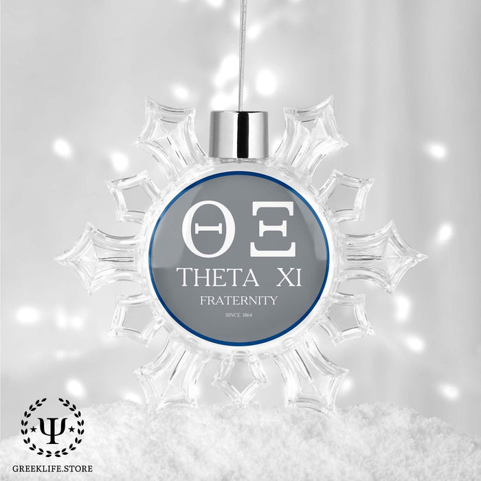 Theta Xi Christmas Ornament - Snowflake - greeklife.store