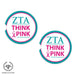Zeta Tau Alpha Car Cup Holder Coaster (Set of 2) - greeklife.store