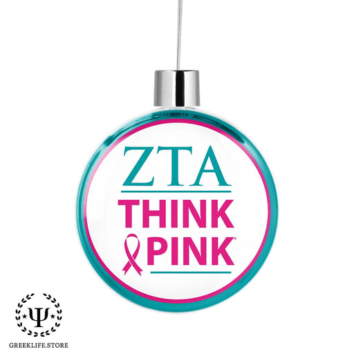 Zeta Tau Alpha Flat Round Ornament - Officially Licensed Greek Christmas Ornament