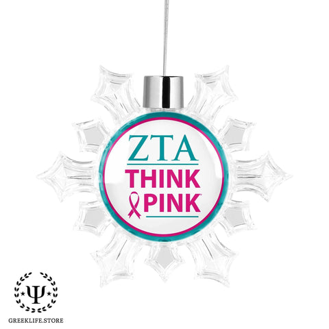 Zeta Tau Alpha Christmas Ornament - Snowflake