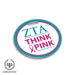 Zeta Tau Alpha Luggage Bag Tag (round) - greeklife.store