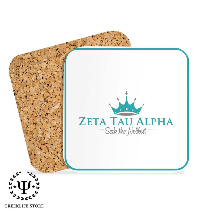 Zeta Tau Alpha Beverage Coasters Square (Set of 4) - greeklife.store